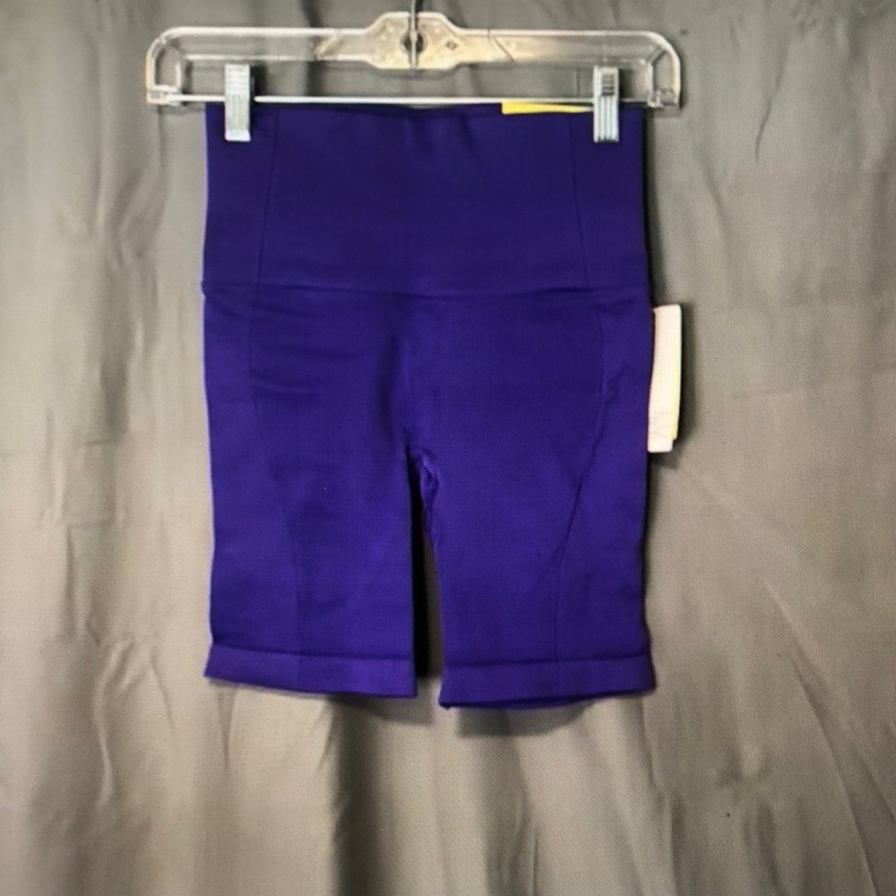 High-Waist Purple Women’s Bike Shorts
